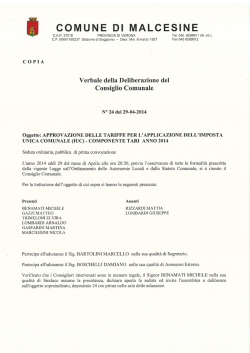 I.U.C. 2014 - Comune di Malcesine