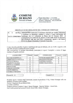 Istituzione Commissione Speciale per analisi valutazioni e inchiesta
