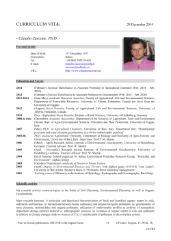CV Inglese - Dr. Claudio Zaccone