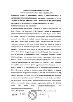 17.07.2014 Interventi urgenti e - Consorzio di bonifica Bacchiglione