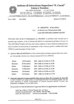 Istituto di Istruzione Superiore &ldquo;F. Corni&rdquo;