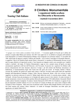 Il Cimitero Monumentale - Touring Club Italiano