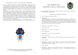il libretto della cerimonia - Misericordia di Carmignano
