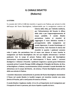 IL CANALE BISATTO - Provincia di Padova