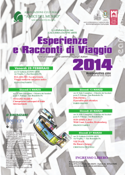 febbraio-marzo 2014: Esperienze e racconti di viaggio