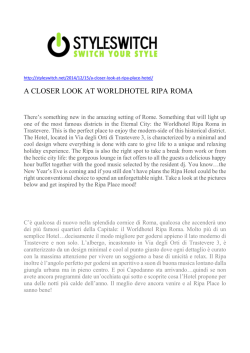 Download PDF - Worldhotel Ripa Roma