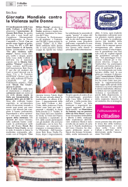 articolo da "Il Cittadino" - Liceo Classico Amedeo di Savoia