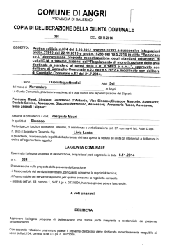 Delibera di G.M. n. 336