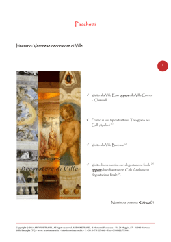 Itinerari per la mostra Veronese nelle Terre di