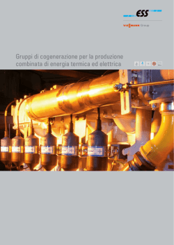 Gruppi di cogenerazione per la produzione combinata