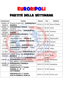 Locandina partite 2014/15