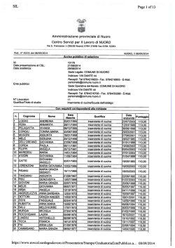 Graduatoria provvisoria (pdf - 469Kb)