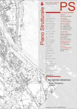 Relazione - Comune di San Giovanni Valdarno