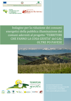 Indagine per la riduzio energetici della pubblica ill comuni aderenti