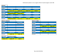 PROGRAMMA ALLENAMENTI TUTTI I GRUPPI