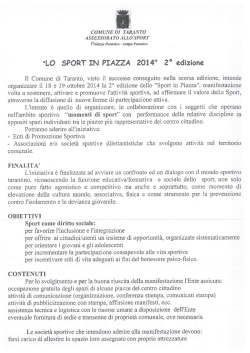 Sport in Piazza - Comune di Taranto