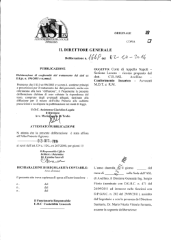 Delibera n 1669 del 02ott2014 Ricorso proposto dal Dr CR contro