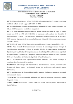 DSP/CILA/41/2014 - Università degli Studi di Napoli Federico II