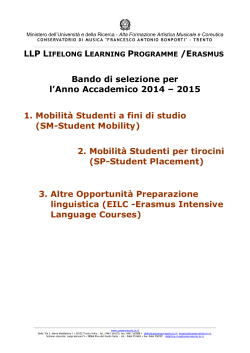 2015 1. Mobilità Studenti a fini di studio