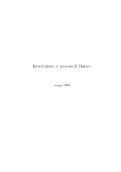 Introduzione ai processi di Markov