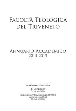 Informazioni e docenti