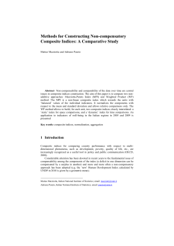 Methods for Constructing Non-compensatory Composite Indices: A