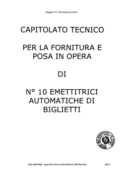 CAPITOLATO TECNICO - Ferrovia Circumetnea