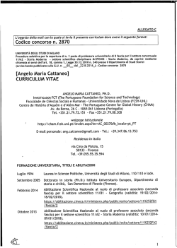 Codice concorso n. 2870 - Università degli Studi di Milano