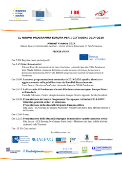 infoday - Europa per i cittadini