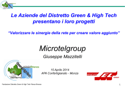 Microtelgroup Match Aprile 2014 - Distretto Green and High Tech