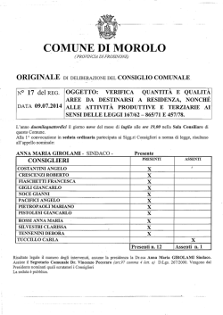 DELIBERA C.C. N. 17 DEL 09.07.2014