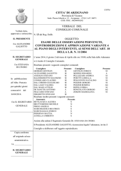 Delibera di Approvazione Variante 4