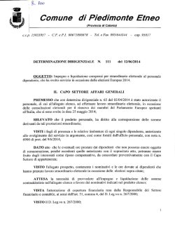 impegno e liquidazione compensi per straordinario elettorale al