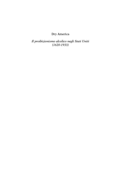 Dry America Il proibizionismo alcolico negli Stati Uniti (1620