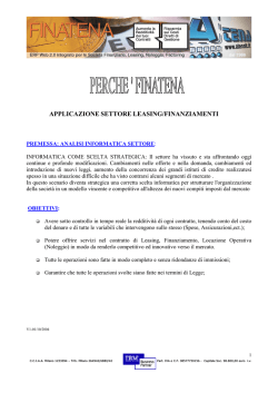 Brochure FINATENA Versione sintetica