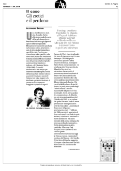 Gli eretici e il perdono