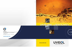 DIVISIONE LUBRIFICANTI
