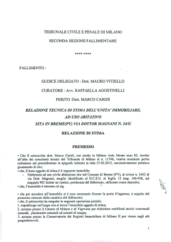 TRIBUNALE CIVILE E PENALE DI MILANO