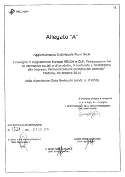 Delibera n. 1324 del 26/09/2014
