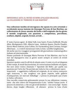 IMPERDIBILE ASTA AL MUSEO DI ROMA (PALAZZO BRASCHI
