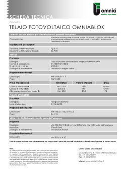 Scheda Tecnica Omniablok