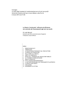 Scarica report Dott. Maruzzi - Altis - Università Cattolica del Sacro