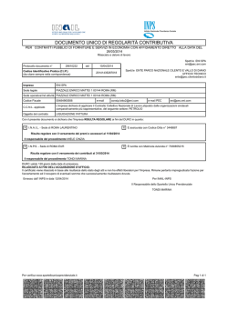 documento unico di regolarit&agrave; contributiva