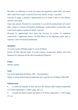 CV Riccardo Gioia