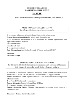 VARESE - Ordine degli Avvocati di Milano