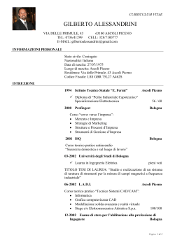 cv - Comune di Ascoli Piceno