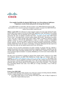 Cisco amplia il portfolio di soluzioni MDS Storage