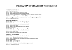 programma 20° epm 2014 - Cine Foto Club Vanni Andreoni
