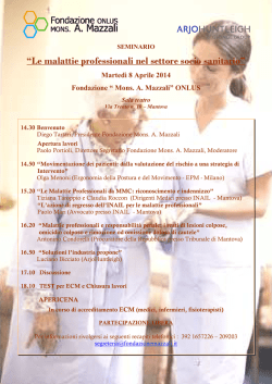 Programma completo - Fondazione Mons. Arrigo Mazzali