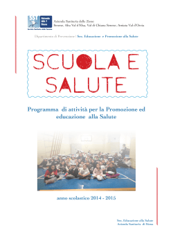 Programma di attività per la Promozione ed educazione alla Salute